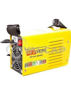 Сварочный аппарат RD-WM 185MINI. 220/50Гц, 6,6кВа, макс. 30А, диапазон св. тока 20-185А, раб. напр. 27,4, электрод 1,6-4,0