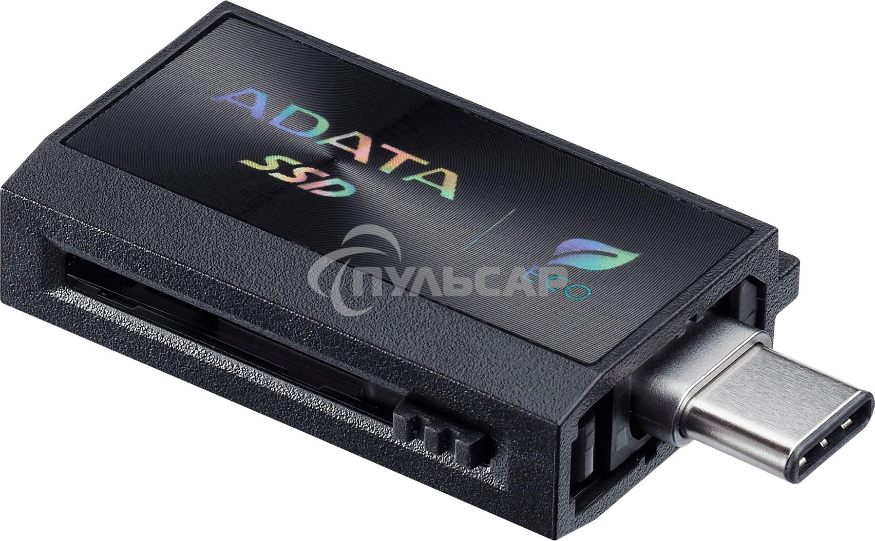 Внешний SSD ADATA SC730, 1TB, USB 3.2 Gen 2 Type-A/Type-C, R/W 600/600, черный