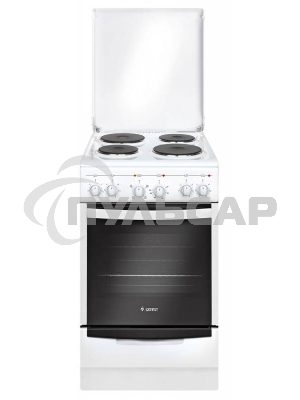 Плита электрическая Gefest 5140-01 белый, конфорок 4 электрических, духовка 55 л, 50 см x 85 см x 58.5 см