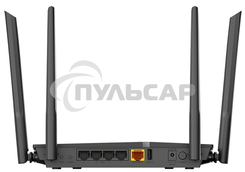 Роутер D-Link DIR-1260/RU/R1A, Wireless AC1200 2x2 MU-MIMO Dual-band Gigabit Router with 1 10/100/1000Base-T WAN port, 4 10/100/1000Base-T LAN ports and 1 USB port.802.11b/g/n/ac compatible, up to 300 Mbps