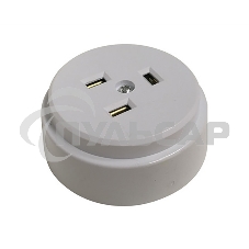 Розетка РШ для электрической плиты 32 А, 250 В, 2Р+РЕ (ОУ) белая Rexant