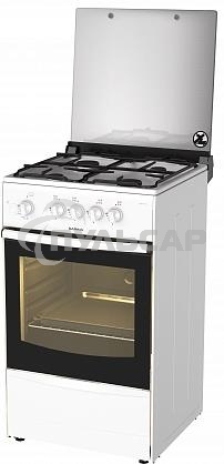 Плита газовая Darina 1B GM 441 105 W белый, конфорок 4 шт, духовка 50 л, 50 см x 85 см x 51 см
