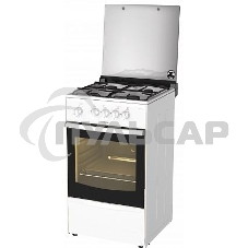 Плита газовая Darina 1B GM 441 105 W белый, конфорок 4 шт, духовка 50 л, 50 см x 85 см x 51 см