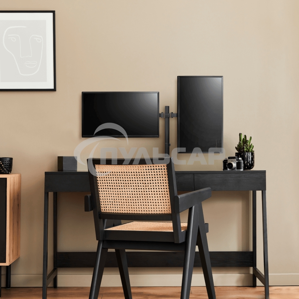 Кронштейн ONKRON D221E для двух мониторов 13