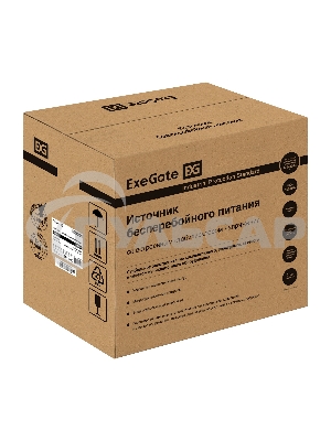 Комплект ИБП EX295991RUS + батарея 26Aч EX285663RUS 4шт (инвертор, синус, для котла) ExeGate SineTower SZ-5000.LCD.AVR.2SH.1C13.T.RJ.USB <5000VA/4000W, чистый синусоида, LCD дисплей, AVR, 2*Schuko+1*C13+клеммы, RJ45/11, USB, линейно-интерактивный, черный>