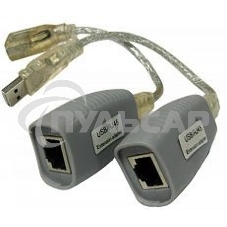 Удлинитель USB 1.1 интерфейса для клавиатуры и мыши по кабелю витой пары (CAT5/5e/6) до 100м, USB звуковые платы и т.д. до 70м