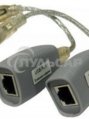 Удлинитель USB 1.1 интерфейса для клавиатуры и мыши по кабелю витой пары (CAT5/5e/6) до 100м, USB звуковые платы и т.д. до 70м