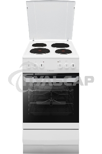 Плита электрическая Hansa FCEW54120 белый, конфорок 4 шт, духовка 62 л, 50 см x 85 см x 60 см