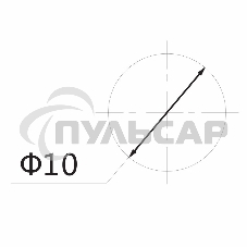 Индикатор ГРАНЕНЫЙ Ø10.2 220V красный Rexant