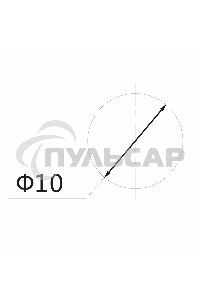 Индикатор ГРАНЕНЫЙ Ø10.2 220V красный Rexant