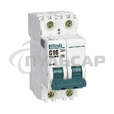 Выключатель автоматический модульный Dekraft 2п C 16А 4.5кА ВА-101 11066DEK