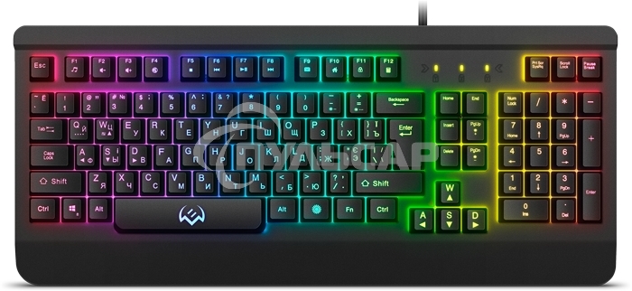 Клавиатура проводная игровая SVEN KB-G9450 (104кл., мет. корпус, 12 Fn функций, подсветка)