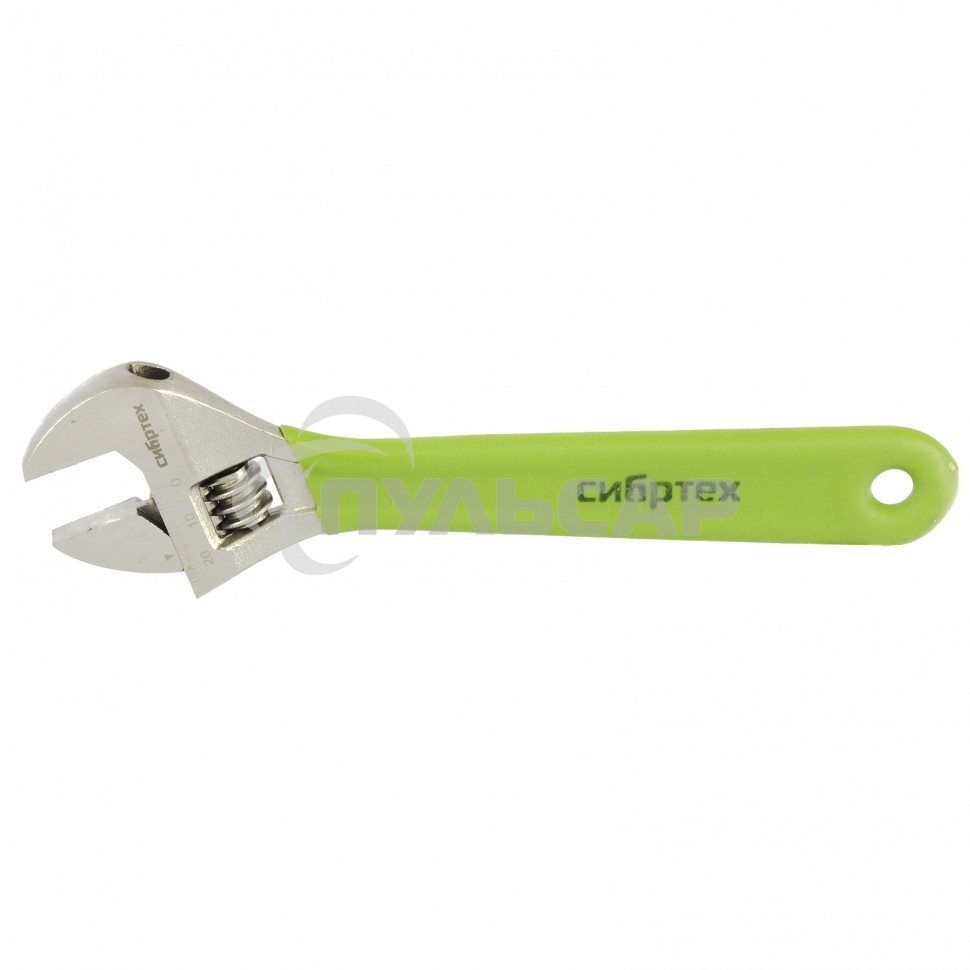 Ключ разводной 200 мм, никелированный Сибртех