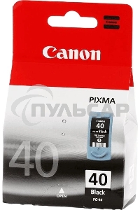 Картридж струйный PG-40Bk (0615B025), для Canon MP150/170/450/iP2200/iP1600, черный, 16ml