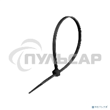 Стяжка (хомут) нейлоновая ExeGate CV66-350x4.8B (нейлон 6.6, 350x4.8мм, неоткрывающаяся, halogen free, -40°C - +85°C, черная, 100 шт)