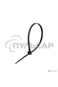 Стяжка (хомут) нейлоновая ExeGate CV66-350x4.8B (нейлон 6.6, 350x4.8мм, неоткрывающаяся, halogen free, -40°C - +85°C, черная, 100 шт)