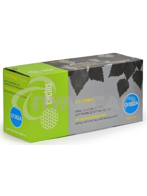 Картридж лазерный Cactus CS-CF382A желтый (2700 стр.) для HP LaserJet Pro M476dn, M476nw, M476dw