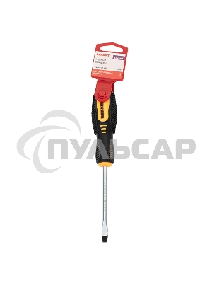 Отвертка шлицевая SL 6х100 мм, двухкомпонентная рукоятка Rexant