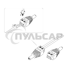 Разъем питания штекер 2.1х5.5 с клеммной колодкой PROCONNECT