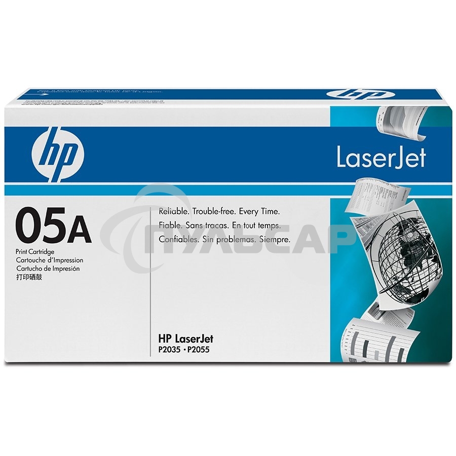 Картридж лазерный HP CE505A черный LJ P2055/P2035 (2300стр.)