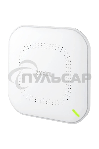 Гибридная точка доступа Zyxel NebulaFlex NWA50AX, WiFi 6, 802.11a/b/g/n/ac/ax (2,4 и 5 ГГц), MU-MIMO, антенны 2x2, до 575+1200 Мбит/с, 1xLAN GE, PoE, без поддержки Captive portal и WPA-Enterprise, защ