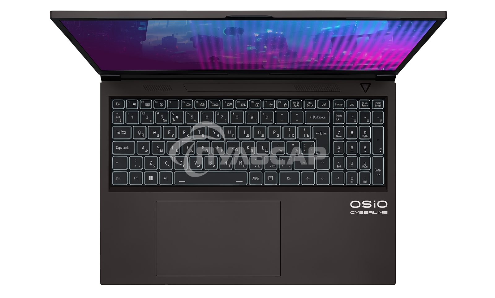 Ноутбук Osio CyberLine C160i-002 коричневый Core i5 12600H 16Gb SSD 512Gb NVIDIA GeForce RTX 4050 6Gb 16