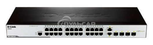 Коммутатор управляемый 2 уровня D-Link DES-3200-28/C1A с 24 портами 10/100BASE-T + 2 комбо-портами 1000Base-T/SFP
