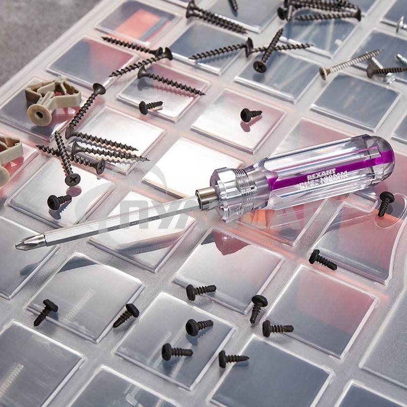 Отверткакомбинированная, прозрачная рукоятка, двухсторонний стержень 120 мм (крестовая PH 2, шлицевая SL 6 мм) Rexant