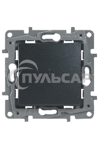 Переключатель с подсветкой, 10AX, антрацит