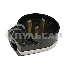 Вилка Rexant ВШ для электрической плиты 32 А, 250 В, 2Р+РЕ (ОУ) черная