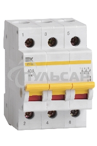 Выключатель нагрузки (мини-рубильник) Iek MNV10-3-040 ВН-32 3Р 40А ИЭК