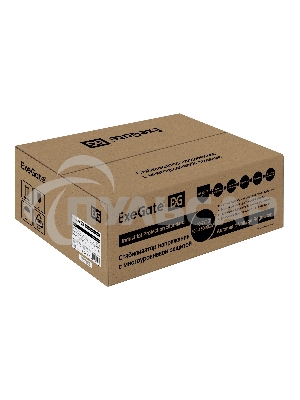 Стабилизатор напряжения ExeGate Master AV-8000 (8000ВА, 140-260В, цветной дисплей, 220В±8%, КПД 98%, 5 уровней защиты, задержка, усиленный метал.корпус, клем.колодка+евророзетка, RTL)