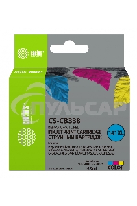 Картридж струйный Cactus CS-CB338 №141XL трехцветный (18 мл.) для HP DJ D4263/D4363/D5360/DJ J5783/J6413/PS C4273/C4283/C4343/C4383/C4473/C4483/C4583/C5283/D5363