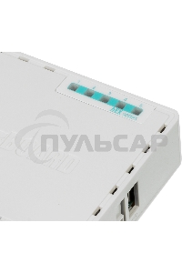 Роутер MikroTik RB750Gr3 hEX (RouterOS L4) with power supply and case 5 port 10/100/1000 гигабитный высокопроизводительный Ethernet