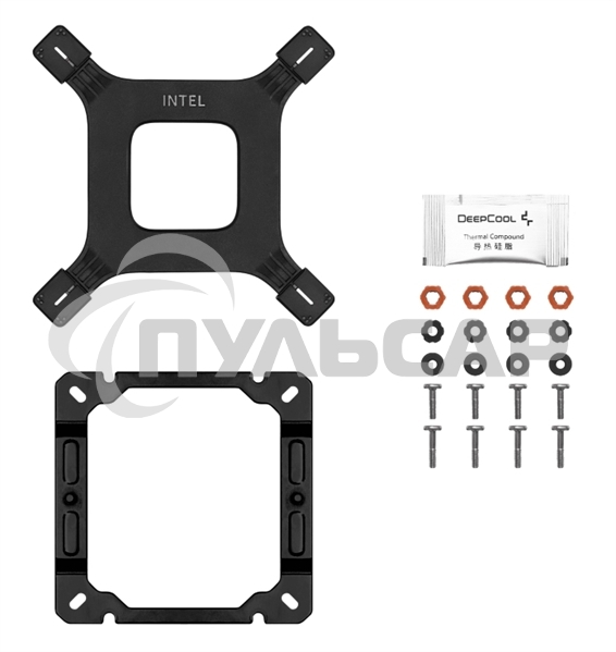 Кулер для процессора DEEPCOOL AG400 DIGITAL PLUS черный, 120 мм, алюминий/медь, 2100 об/мин, 31.6 дБ, 4 pin, 220 Вт, 152.7 мм