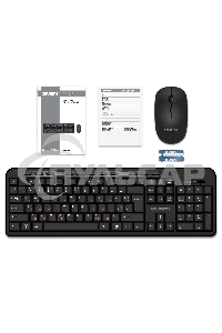 Комплект клавиатура + мышь SVEN KB-C3200W беспроводные клавиатура и мышь, черные
