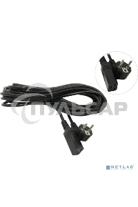 Кабель питания ExeGate Power PC19-10P (Евровилка Schuko->С19) VDE-250V-3*1.5-CU, черный, 16А, 10м