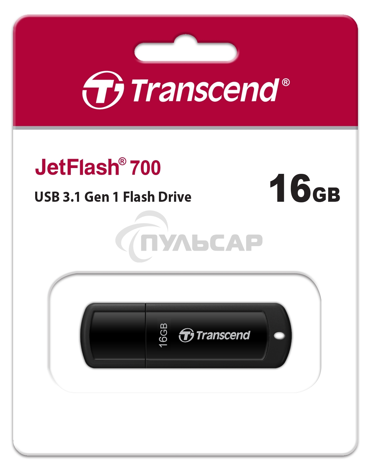 Флешка USB Transcend 16 Gb Jetflash 700 TS16GJF700 USB 3.0 черный