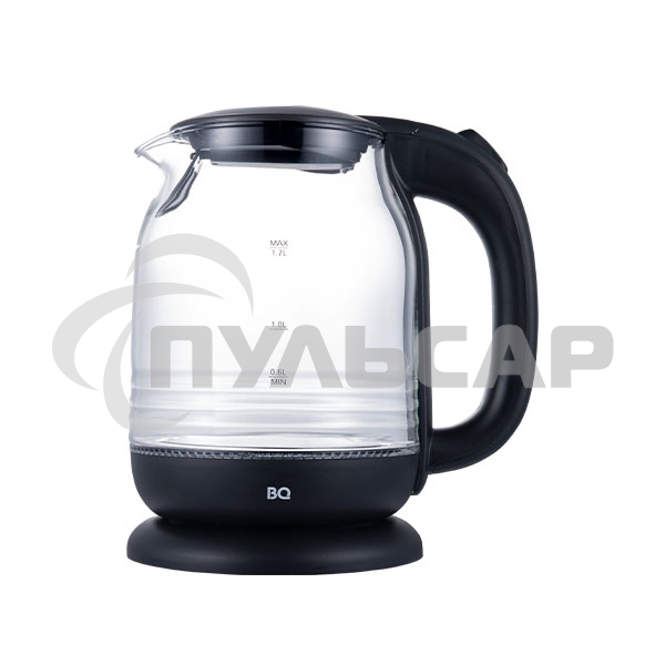 Чайник электрический BQ KT1833G черный/стальной, мощность 2200Вт, максимальный объем 1.7л