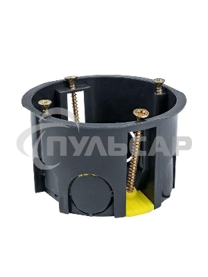 Коробка установочная КМП-020-011 для полых стен 68х45 полипропилен пласт. лапки IP30 черный EKF plc-kmp-020-011