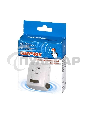 Звонок проводной Сверчок трель 220В 80-90дБА бел. Тритон СВ-03