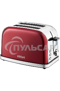 Тостер Kitfort КТ-2036-1 / Мощность: 800-950 Вт.Емкость: 2 тоста одновременно,красный.