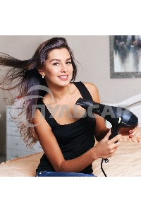 Фен для волос профессиональный Galaxy Line GL 4317, черный, 2200 Вт, АС мотор, 2 скоростных режима, 3 температурных режима, защита мотора от перегрева, защитная сетка, подвесная петля,насадка-концентратор