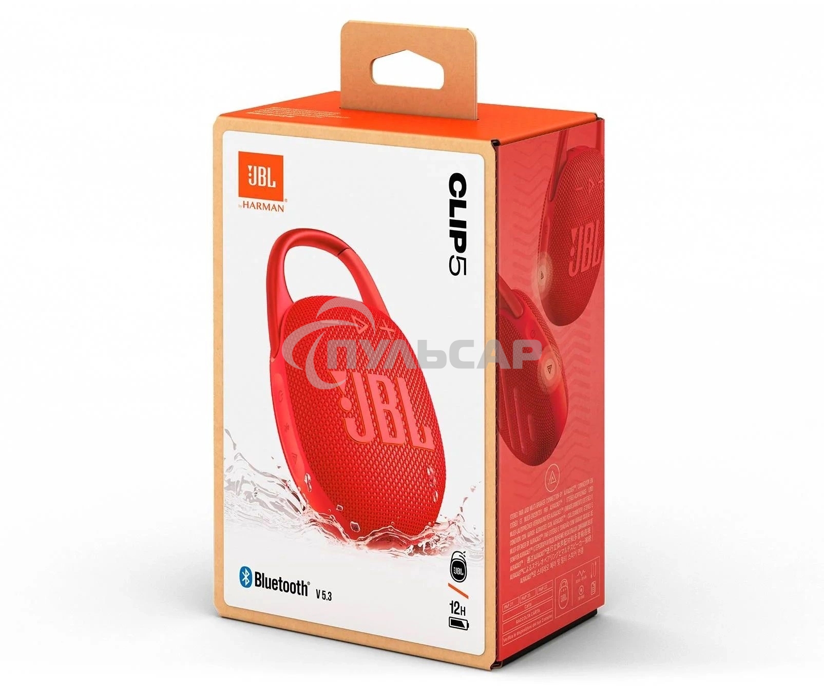 Портативная акустика JBL CLIP 5, красный