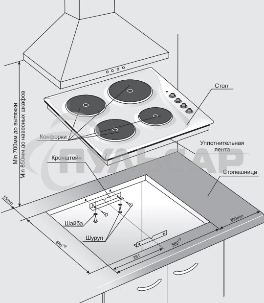 Варочная поверхность Gefest СВН 3210