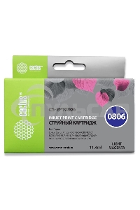 Картридж струйный Cactus CS-EPT0806 светло-пурпурный (11,4 мл) для Epson Stylus Photo P50/PX650/PX660/PX700/PX700W/PX710/PX710W/PX720/PX