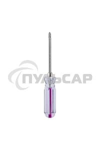 Отверткакомбинированная, прозрачная рукоятка, двухсторонний стержень 120 мм (крестовая PH 2, шлицевая SL 6 мм) Rexant