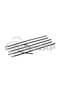 Хомут-стяжка стальная с полимерным покрытием Rexant 400x4,6 мм, упаковка 50 шт.