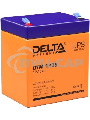 Батарея Delta DTM 1205 (12V, 5Ah)
