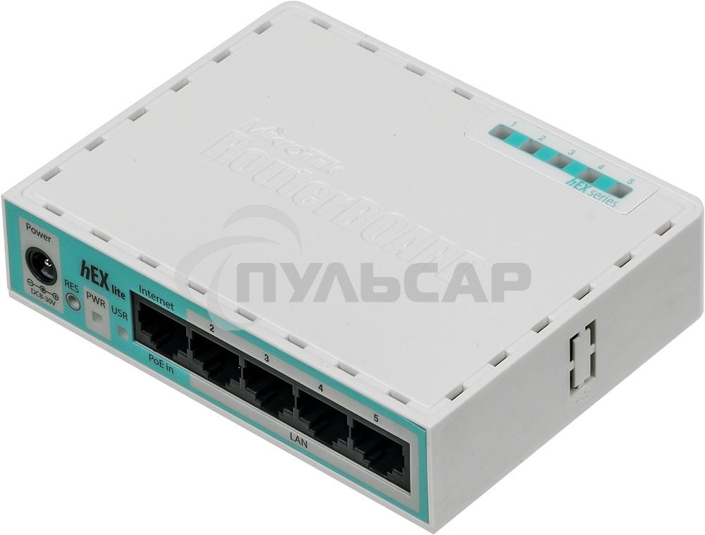 Маршрутизатор MikroTik RB750r2 hEX lite 5x10/100 Mbps